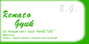 renato gyuk business card